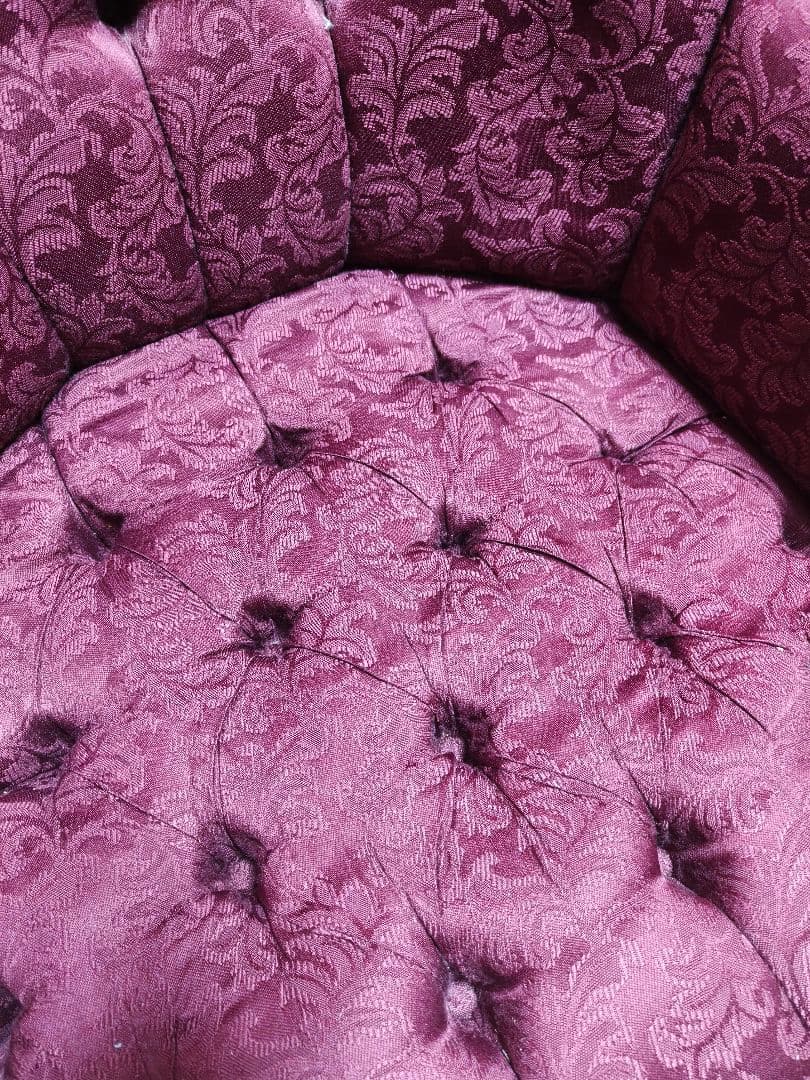 値下げました❗クラシック赤1人掛けソファ