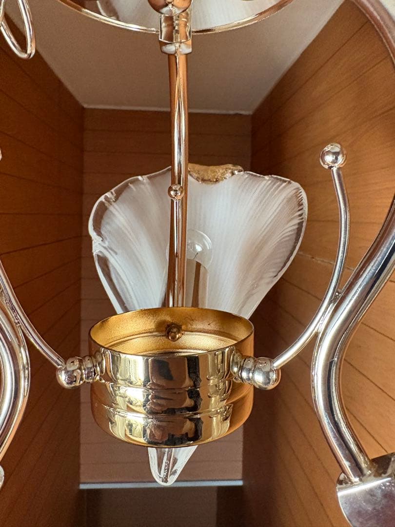 瀧住電機工業 タキズミ 3連シャンデリア 羽根シェード