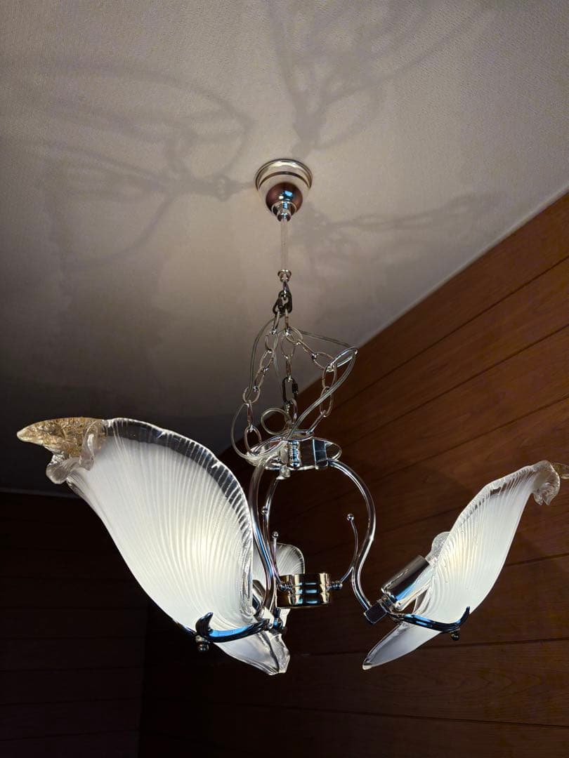 瀧住電機工業 タキズミ 3連シャンデリア 羽根シェード