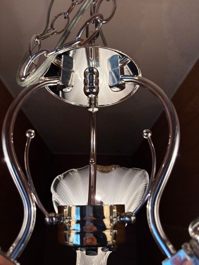 瀧住電機工業 タキズミ 3連シャンデリア 羽根シェード