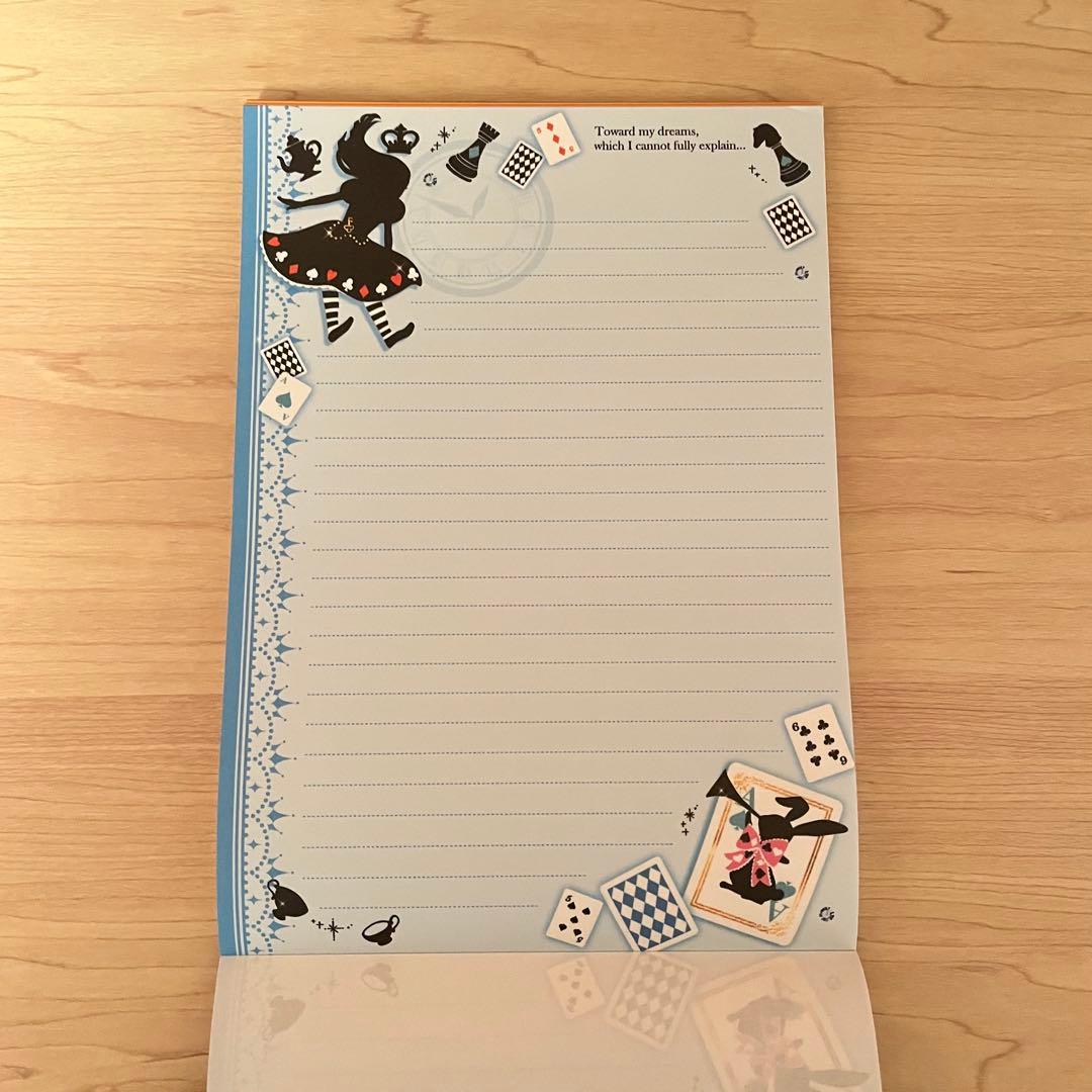 新品・未使用】 平成レトロ メモ帳 不思議の国のアリス 平成女児