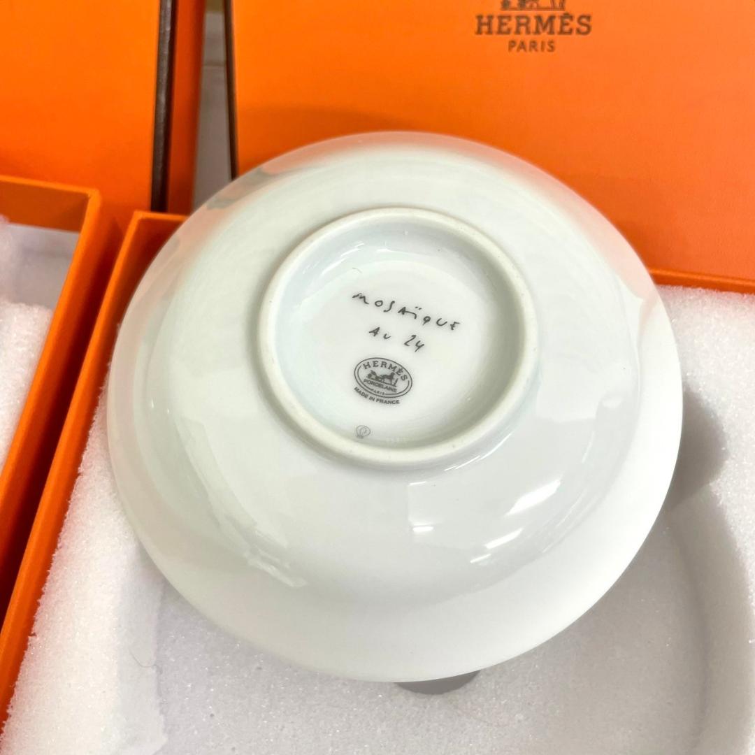 未使用　HERMES　エルメス　ヴァンキャトル　モザイク24　ミニプレート