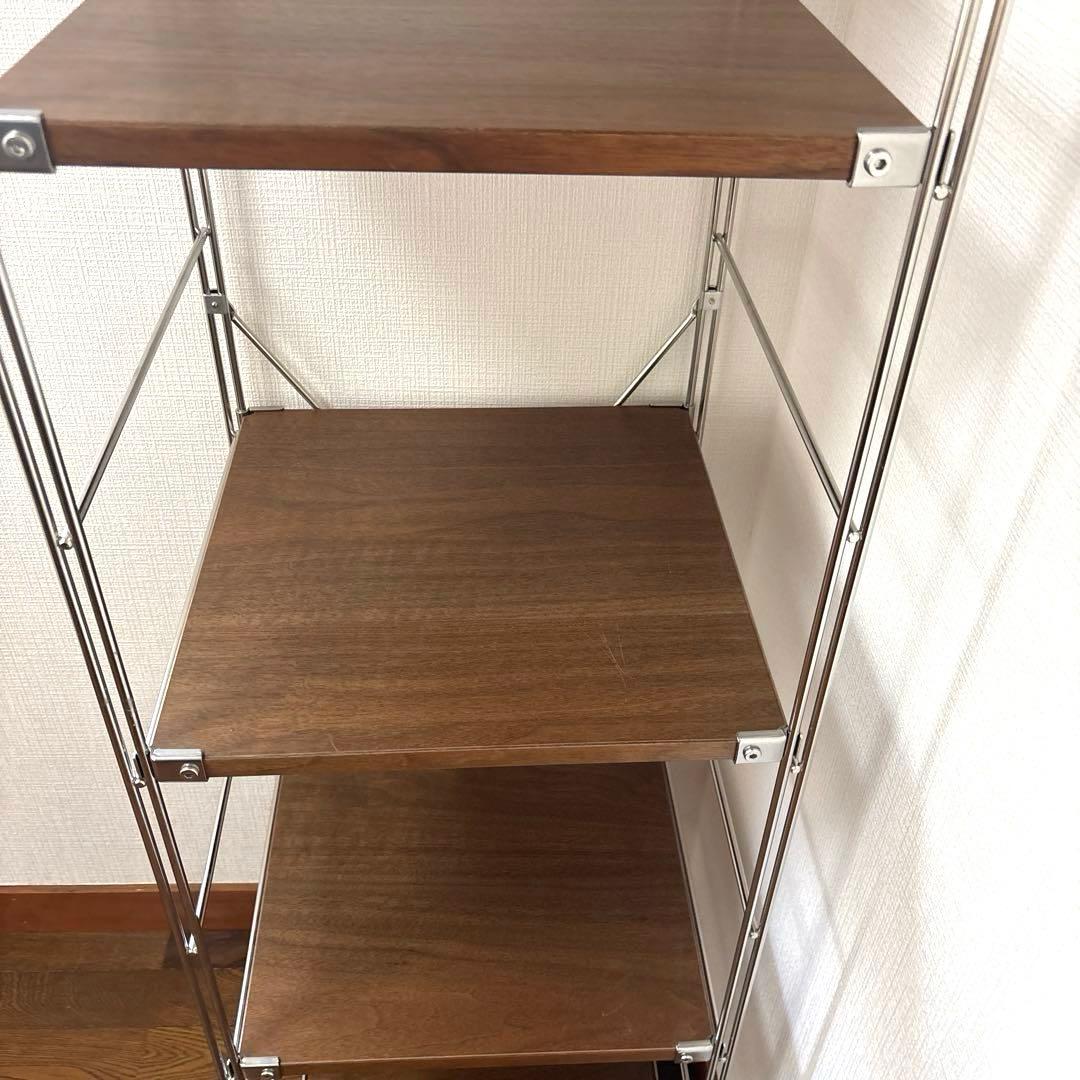 【良品】※直接お渡し 無印良品 ステンレスユニットシェルフ 特大