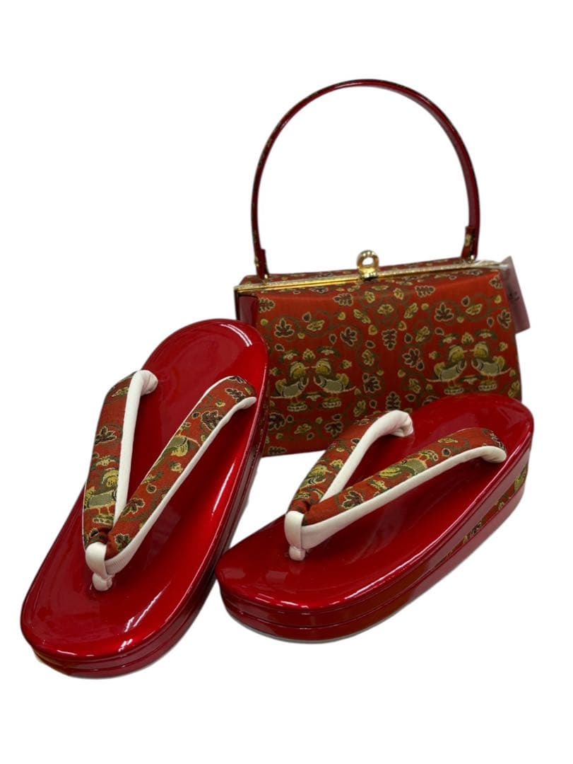 （753）七五三 草履バッグセット 絹100% 龍村美術織物 日本製