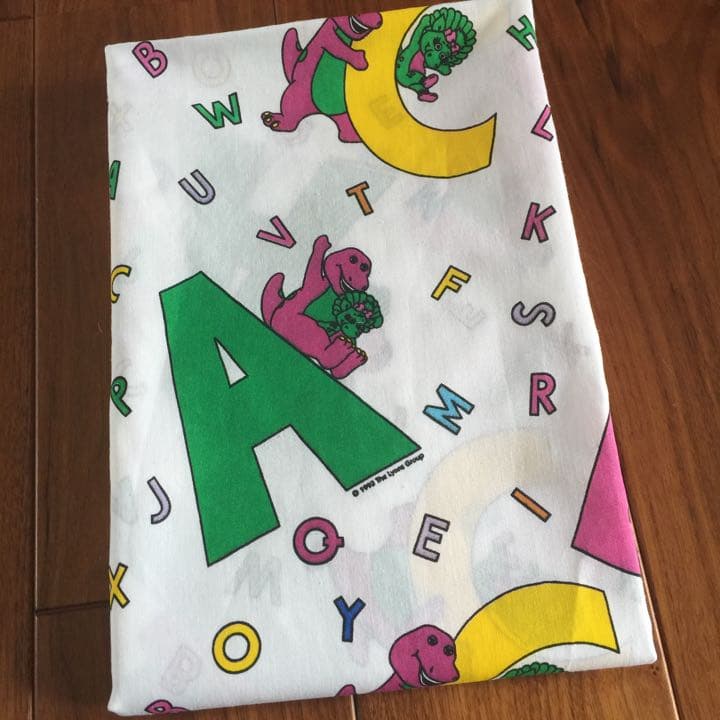 Barney アルファベット ビンテージシーツ② 未使用品