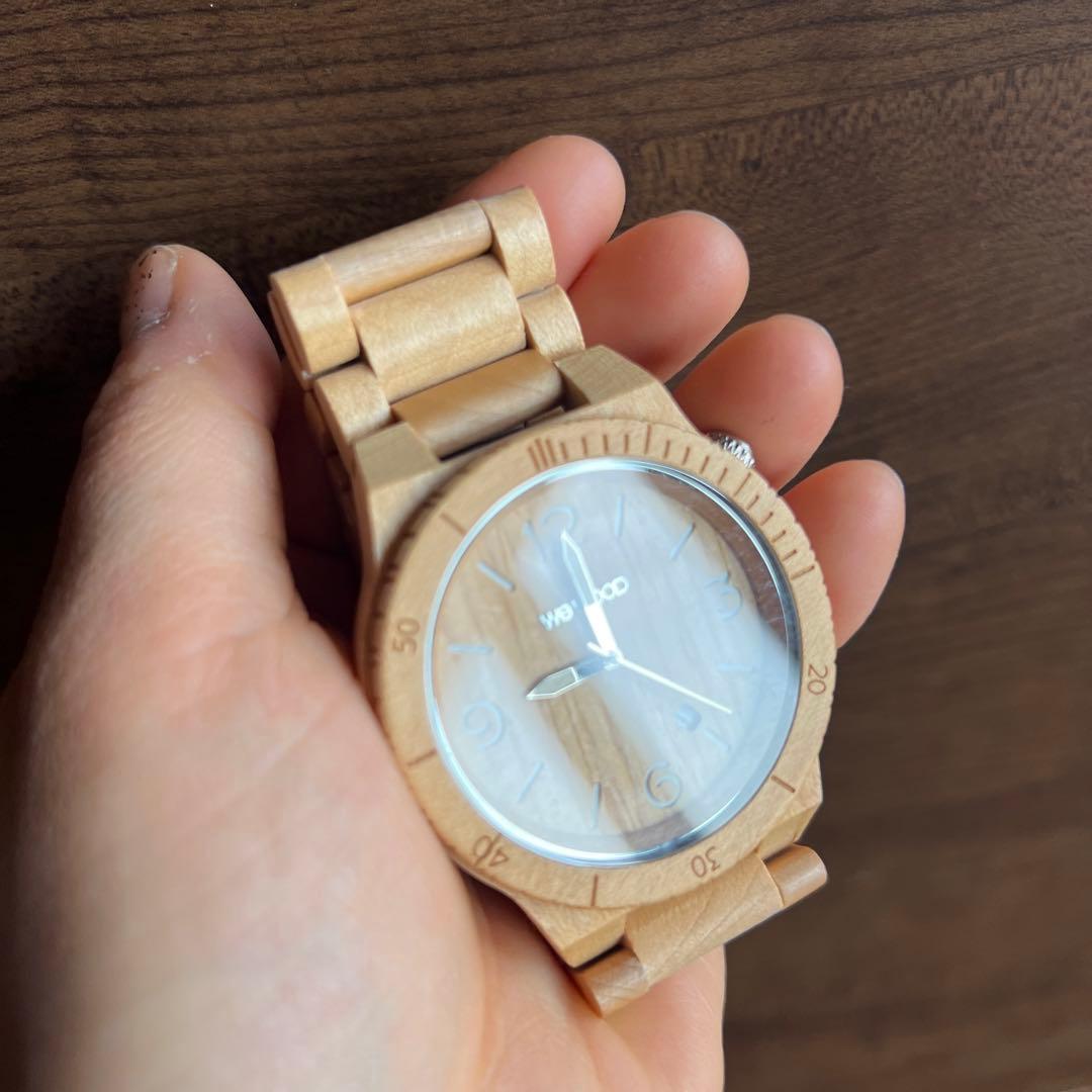 ウィーウッド　腕時計　美品　木腕時計