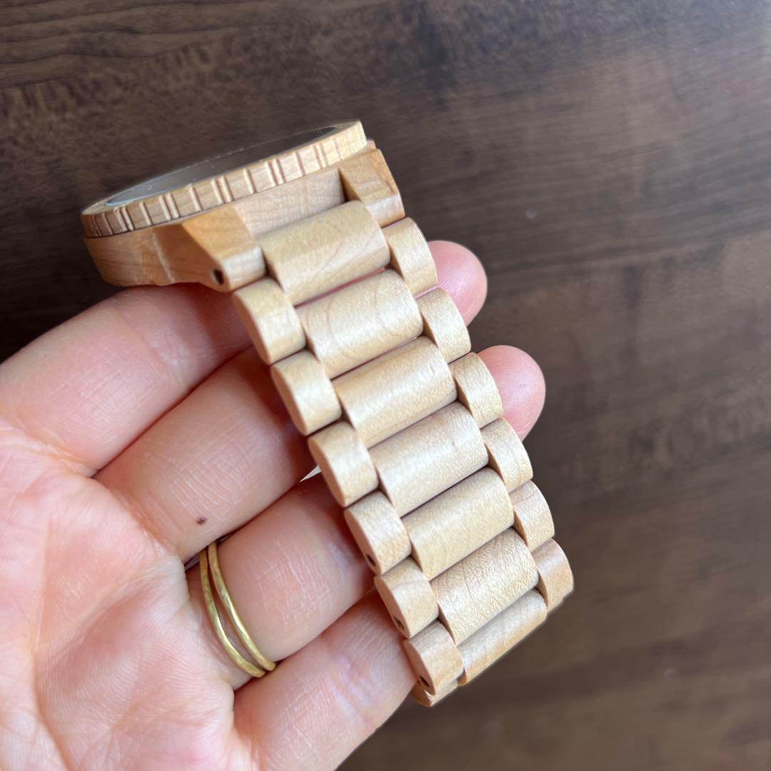 ウィーウッド　腕時計　美品　木腕時計