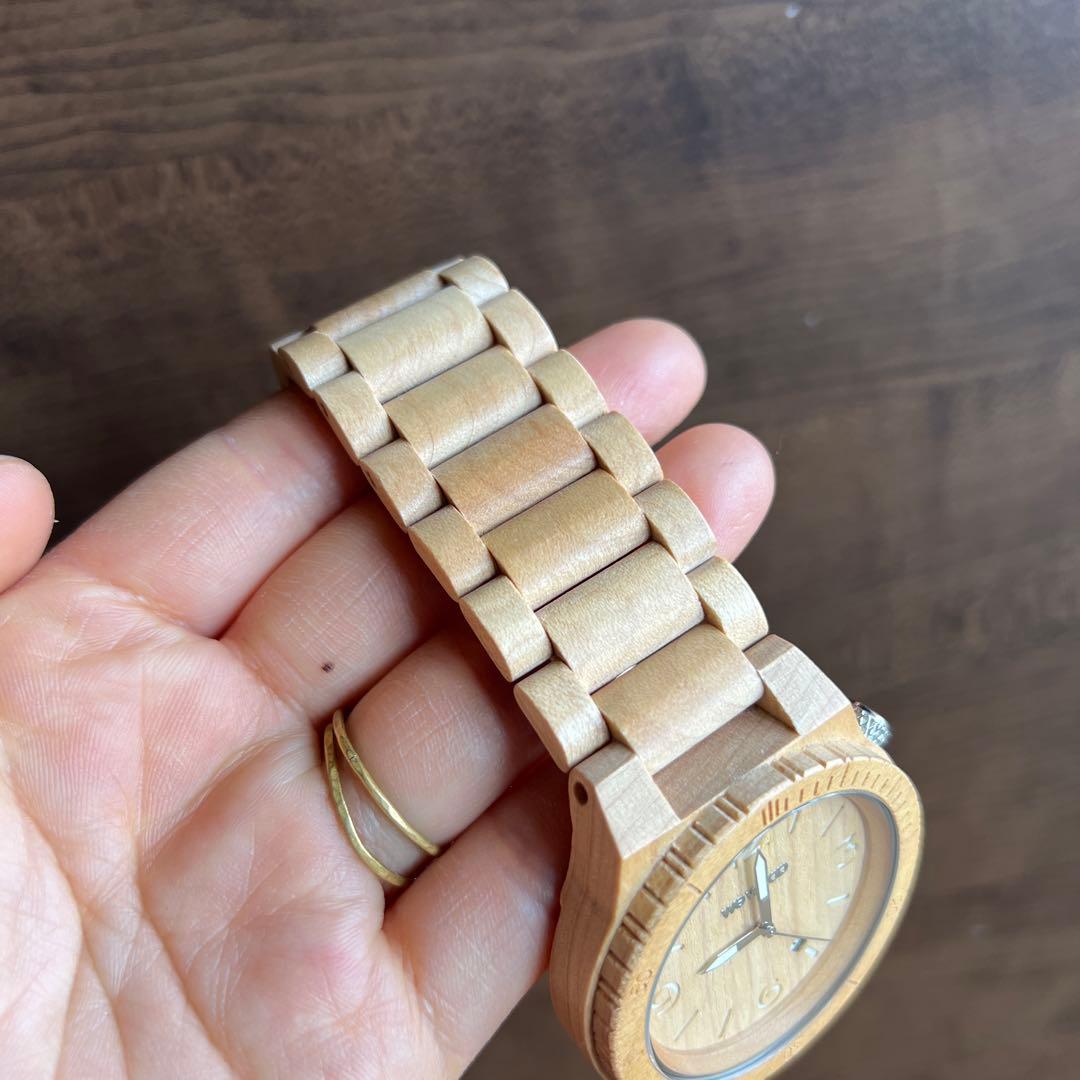 ウィーウッド　腕時計　美品　木腕時計