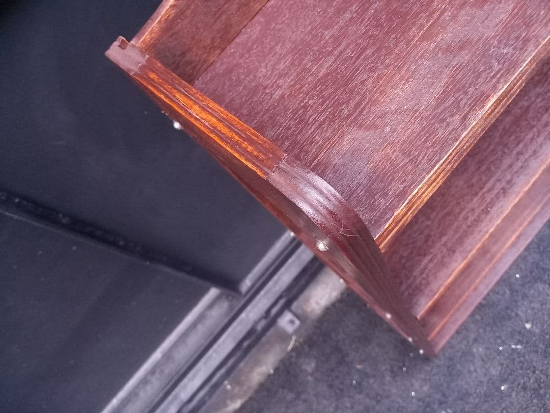 1960's　ヴィンテージ　オープン　シェルフ　柵格子　透かし彫り　飾り棚