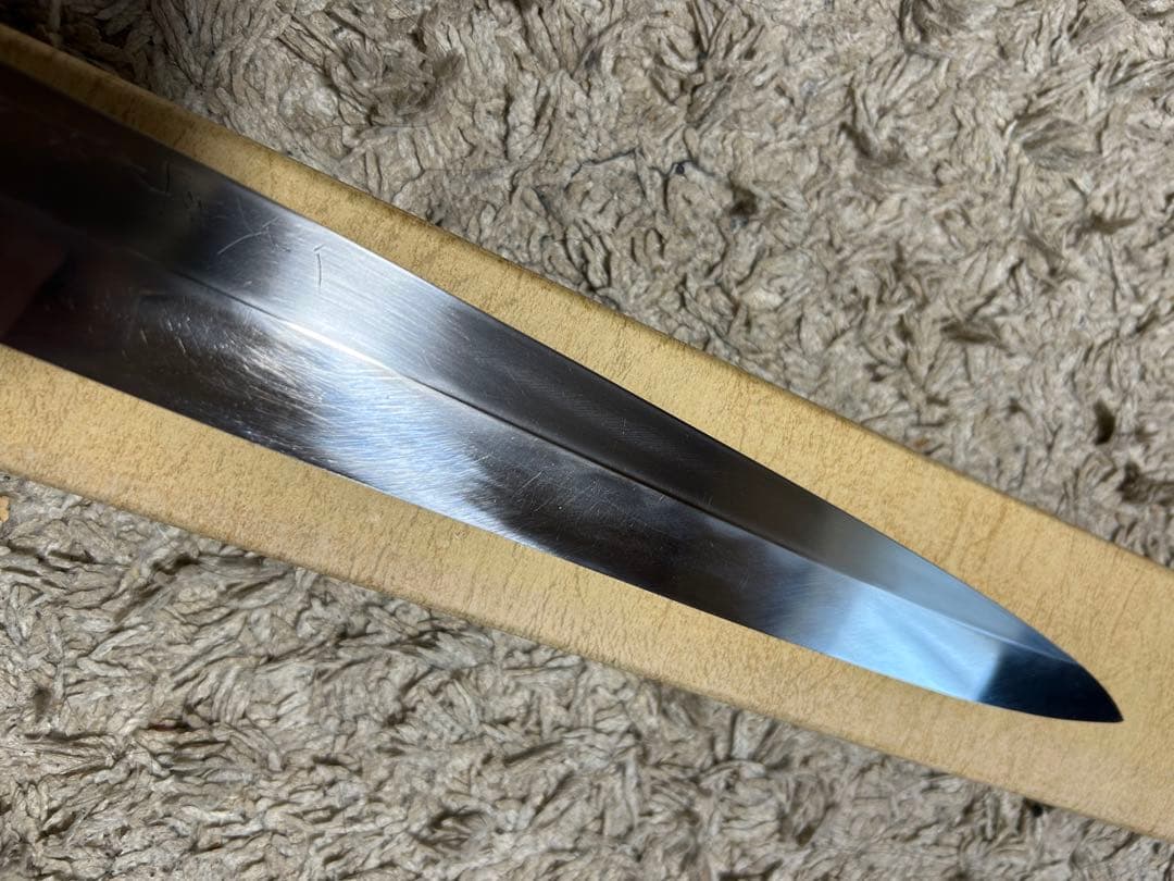 希少　一文字恒光　本焼　柳刃包丁　尺