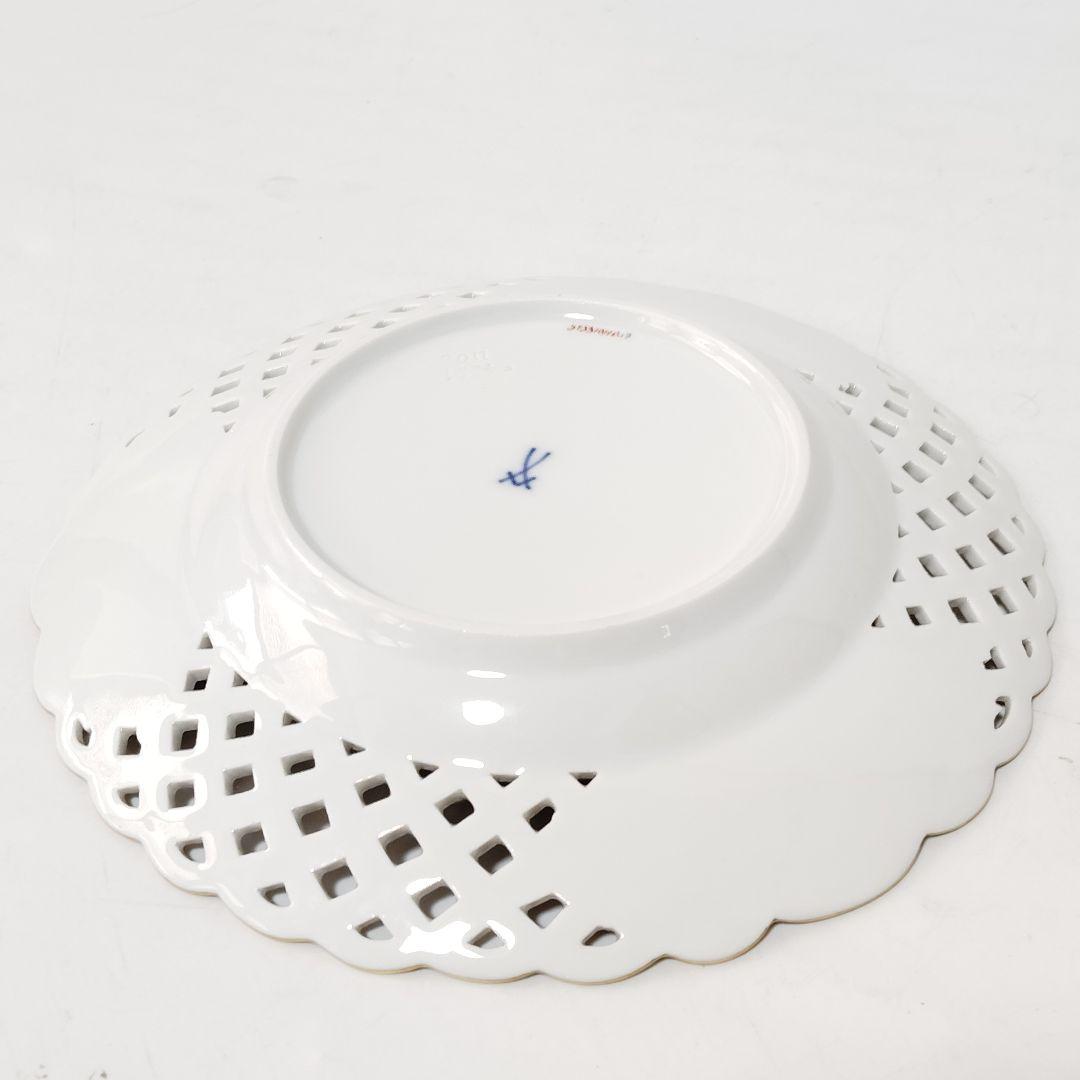 未使用品 美品 Meissen マイセン インドの華 リッチグリーン プレート