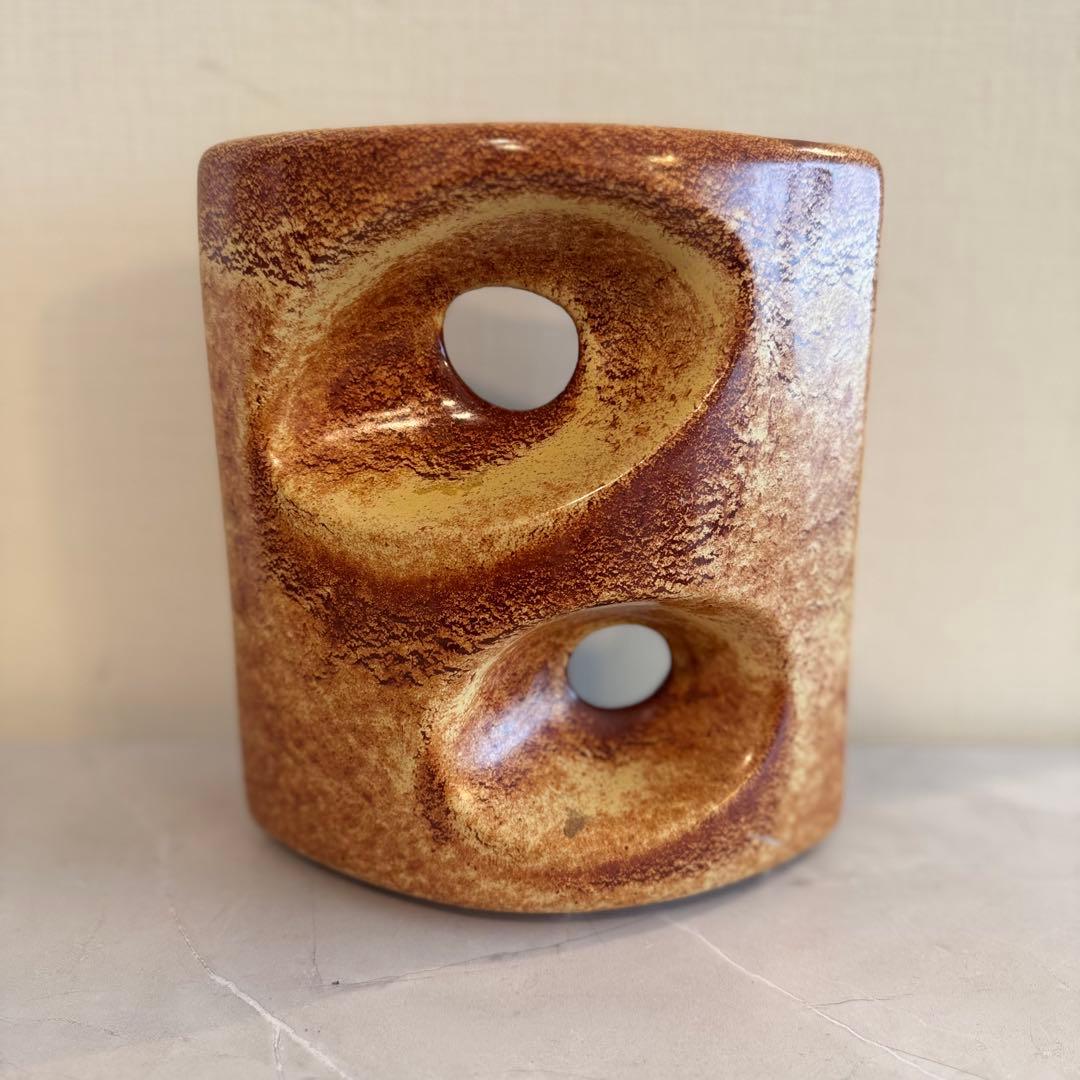 60s〜 Bertoncello 花瓶 彫刻的 グラフィカル ミッドセンチュリー