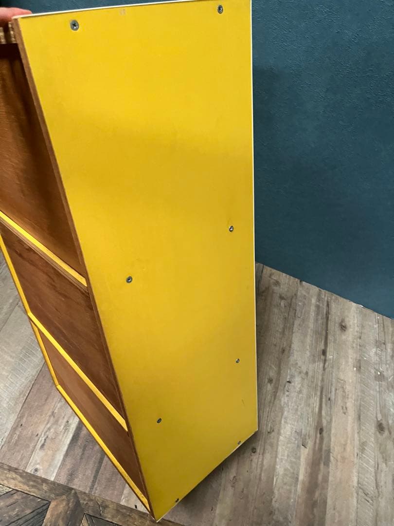 棚 ラック 黄色 イエロー 昭和レトロ レトロポップ 当時物 インテリア