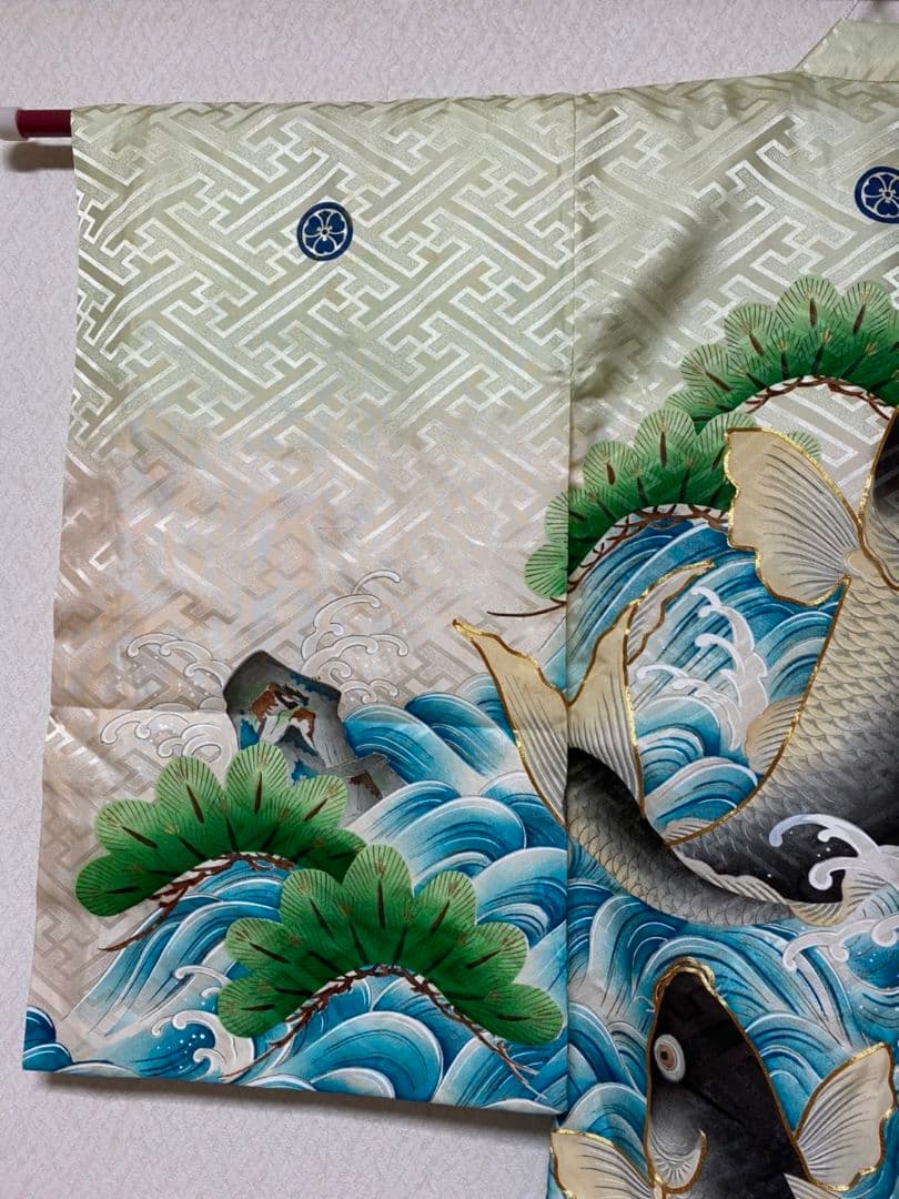 No.109アンティーク子供着物正絹七五三男の子着丈99センチ裄丈46センチ