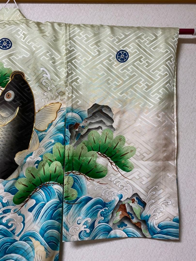 No.109アンティーク子供着物正絹七五三男の子着丈99センチ裄丈46センチ