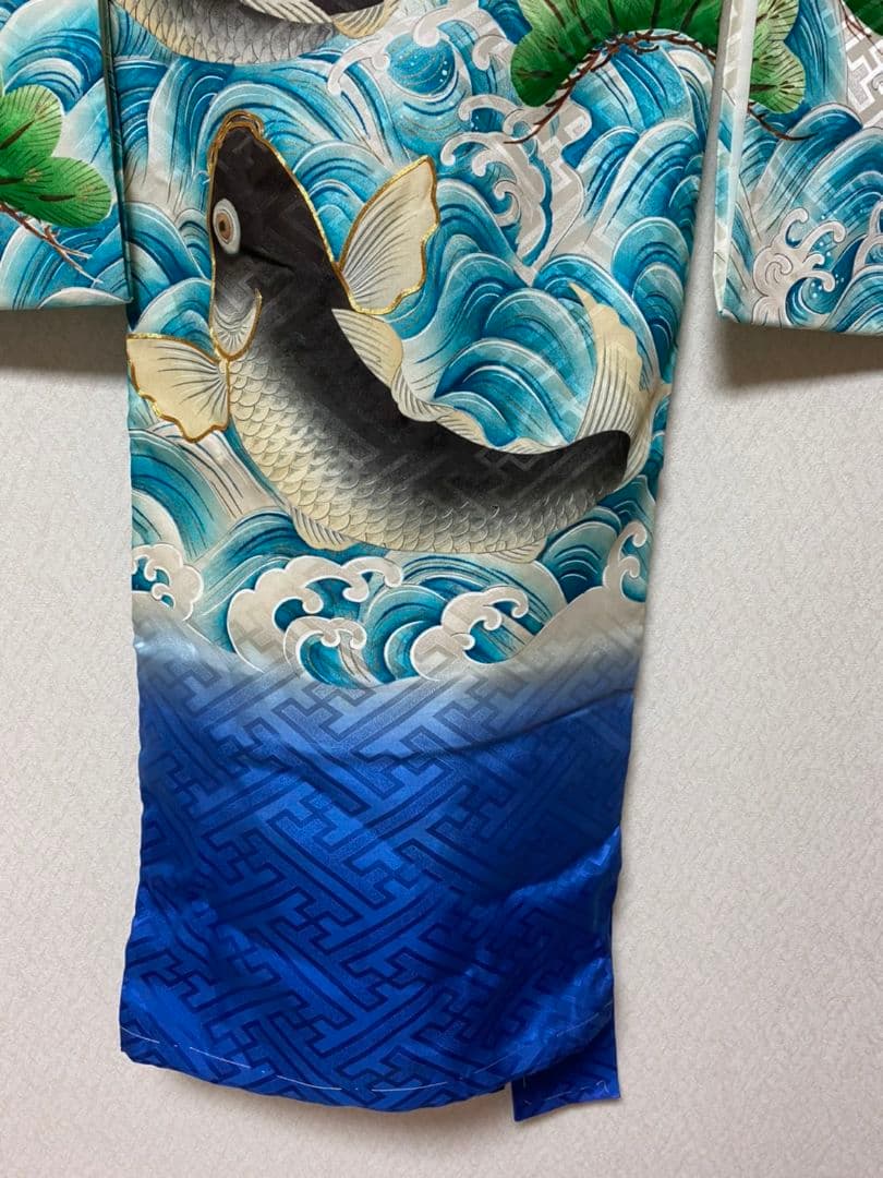 No.109アンティーク子供着物正絹七五三男の子着丈99センチ裄丈46センチ