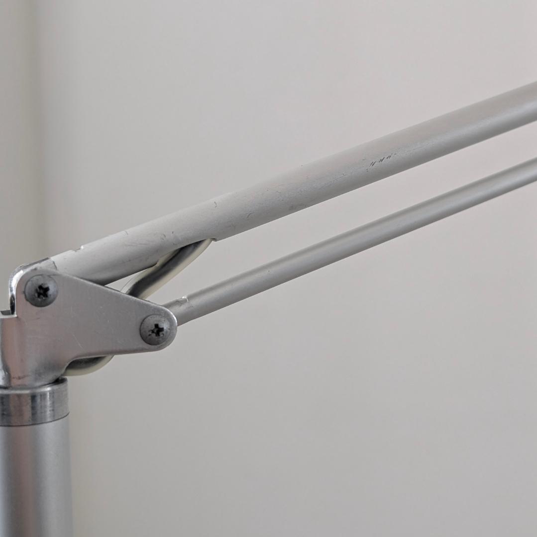 ビンテージ 無印 90年代 スチールメッシュ×アルミ スタンドライト 照明