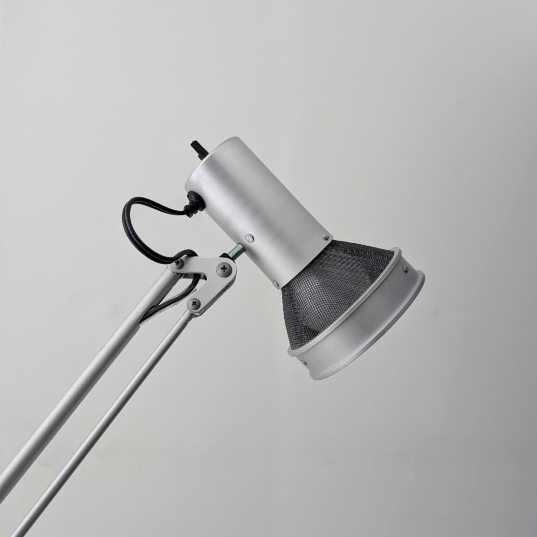 ビンテージ 無印 90年代 スチールメッシュ×アルミ スタンドライト 照明