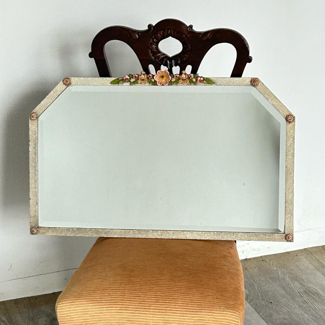 アンティーク 家具 ウォール ミラー イギリス 英国 鏡 ビンテージ 563A