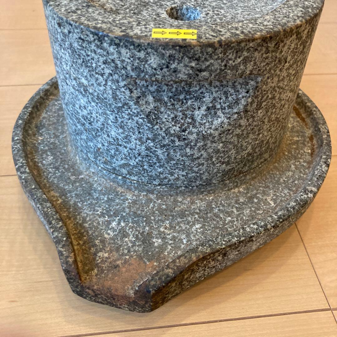 石製調理用臼 木製ハンドル付き