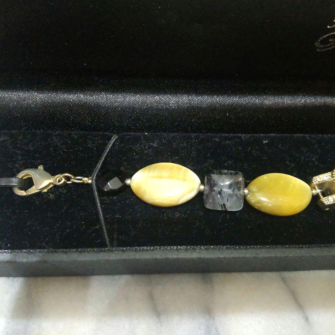 天然石　オニキス　ゴールデンアイ　タイガーアイ　ブラックルチルクォーツ　時計