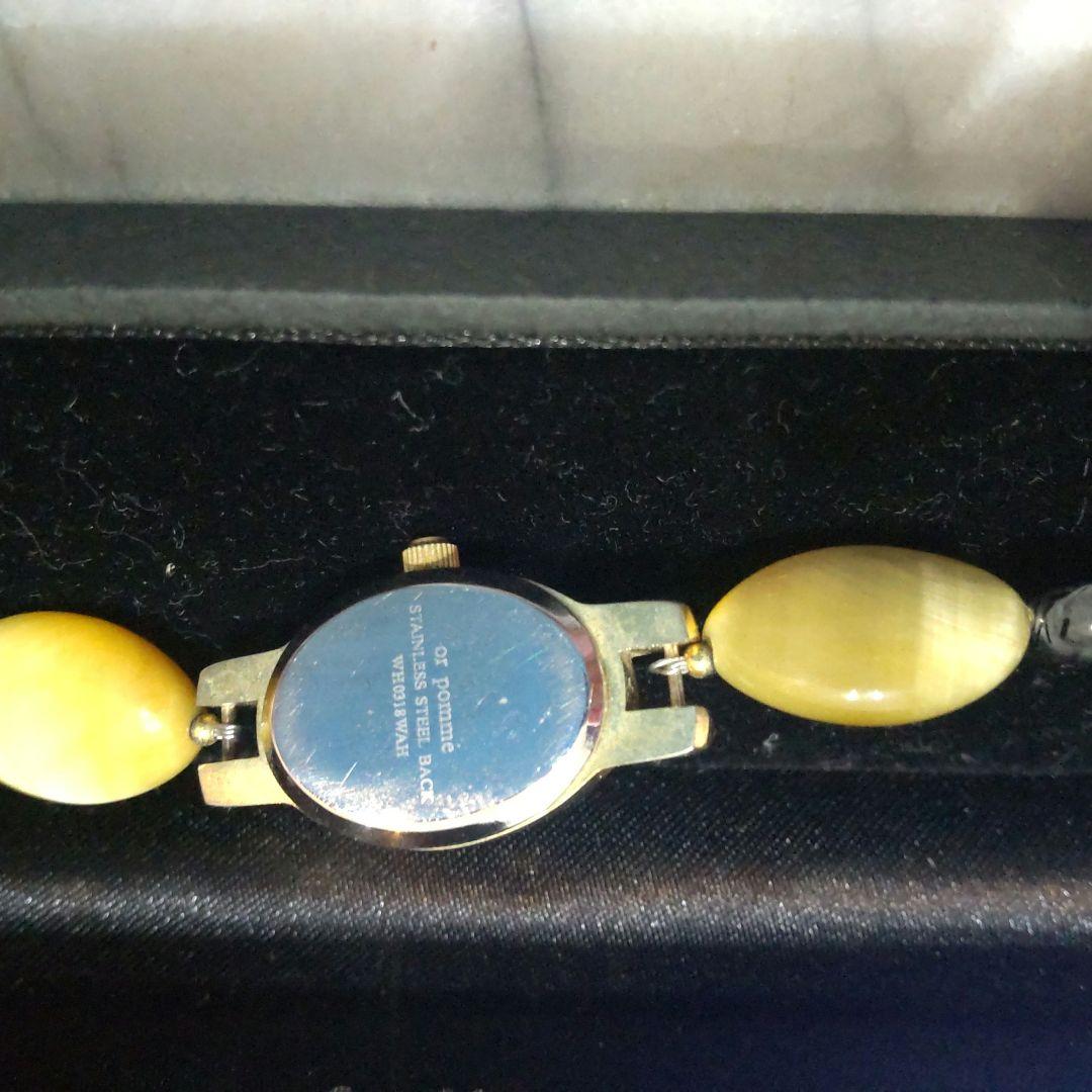 天然石　オニキス　ゴールデンアイ　タイガーアイ　ブラックルチルクォーツ　時計