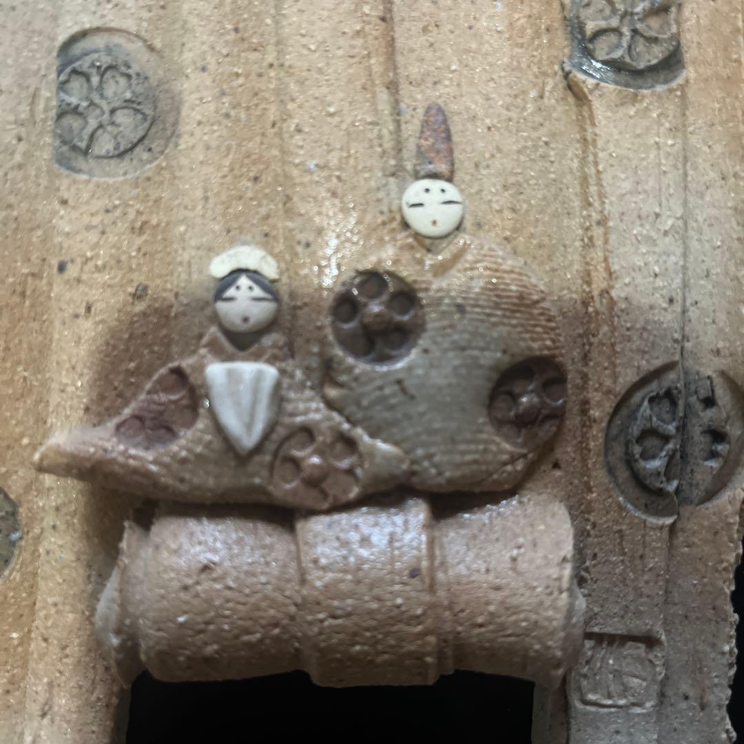 滝上真由美さん作 陶器 お雛様 壁掛けパネル - メルカリ