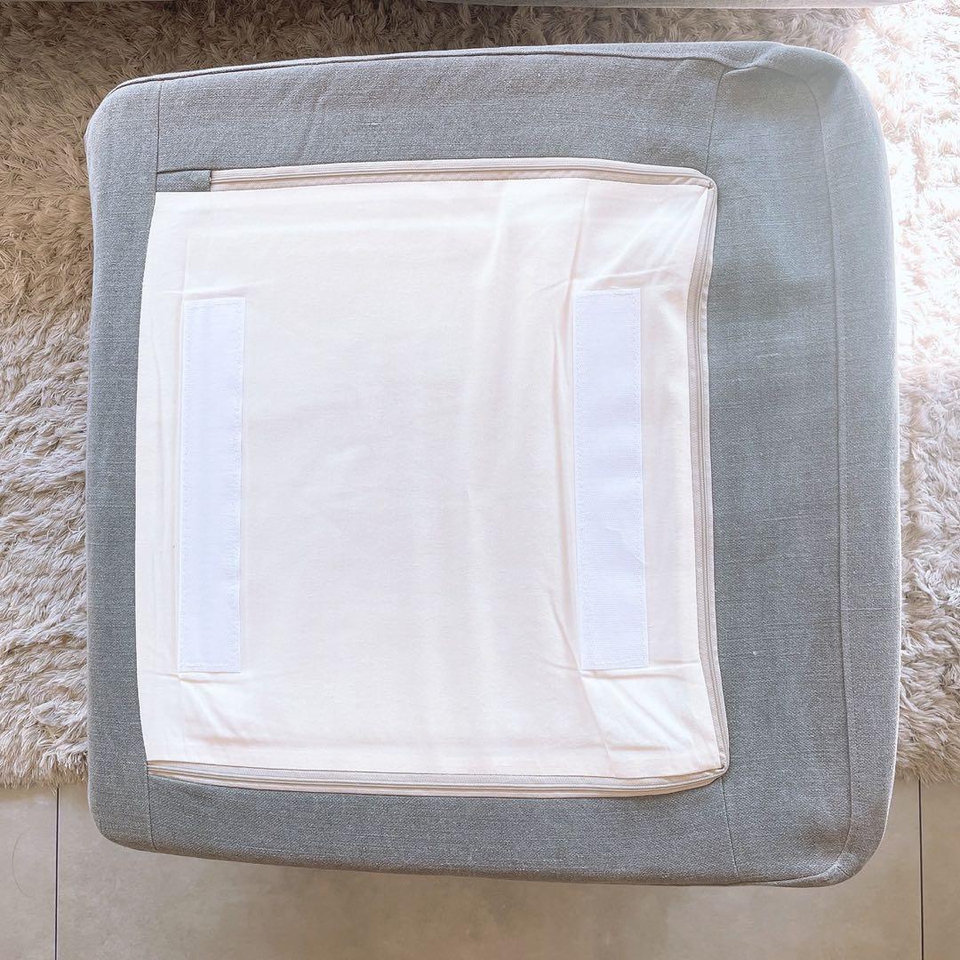 モモナチュラル　「 オットマン 」 フットスツール　クラウドローソファー