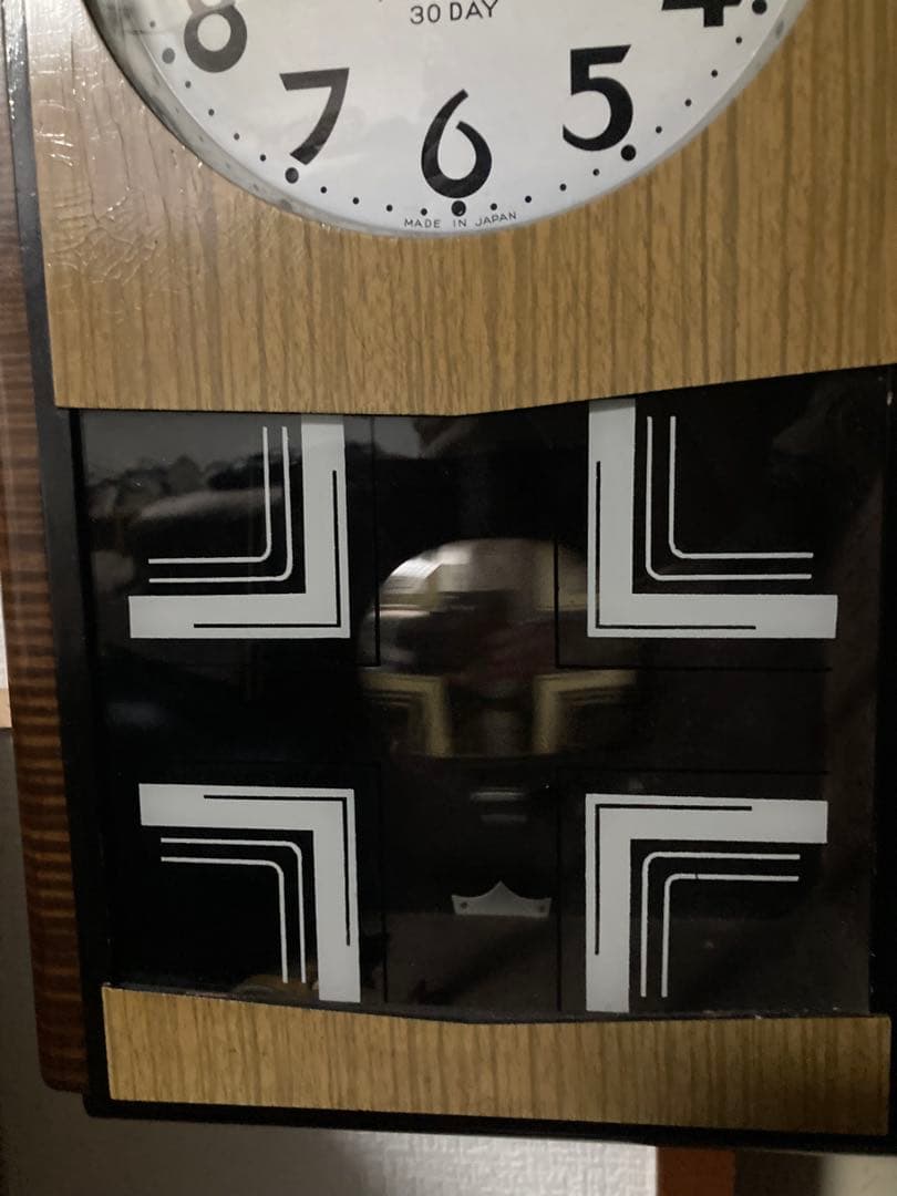 愛工舎 30DAY巻 アンティーク柱時計 稼働中