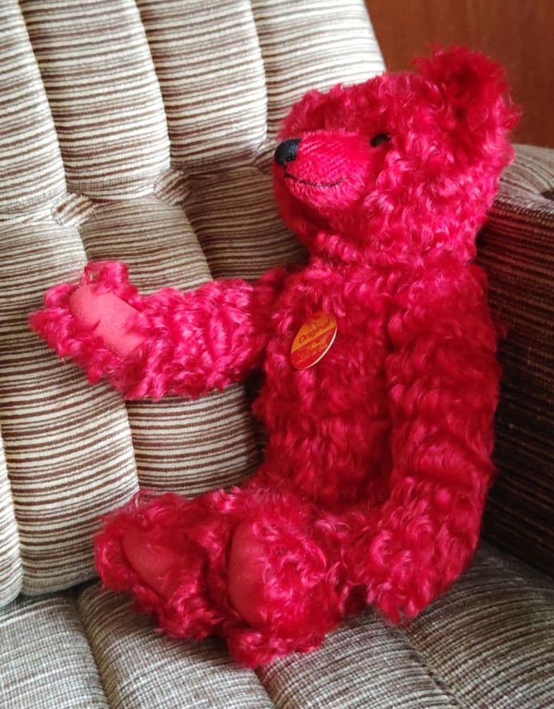 vintage シングルボタンインイヤー 手足稼働 お顔立ちのきれいなくま