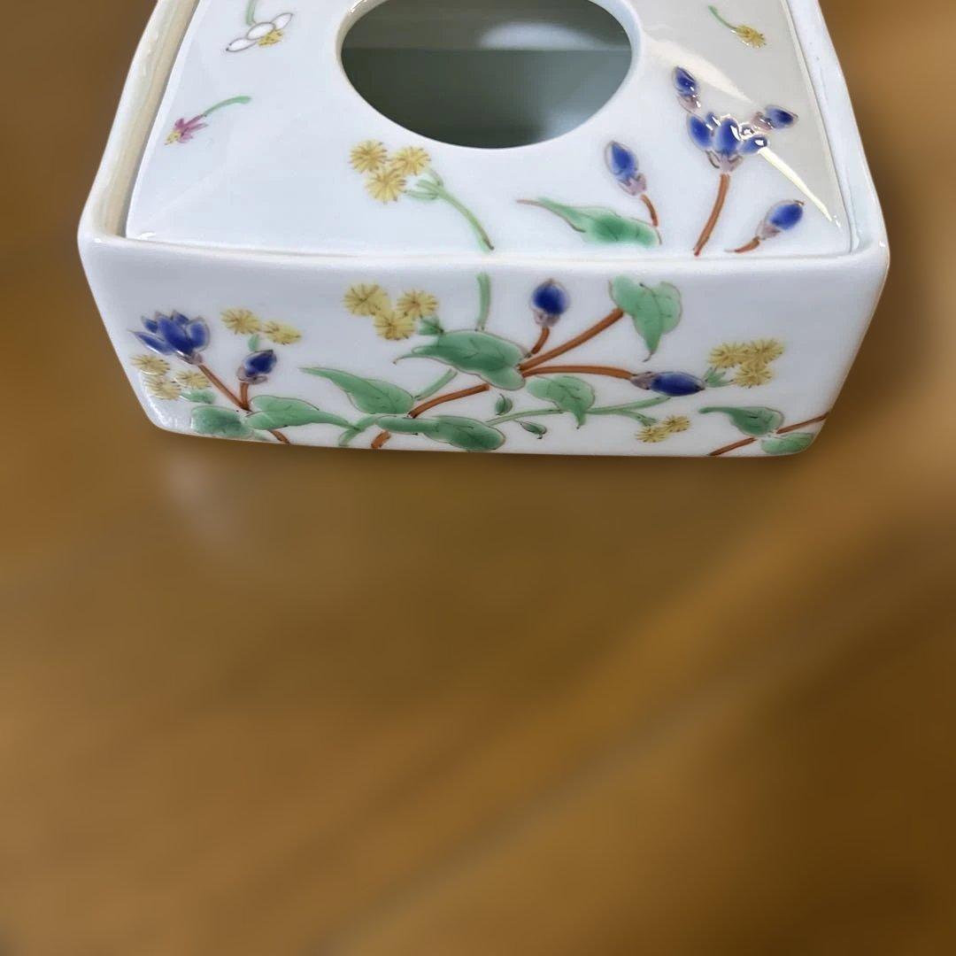 藍水　ティッシュ入れ