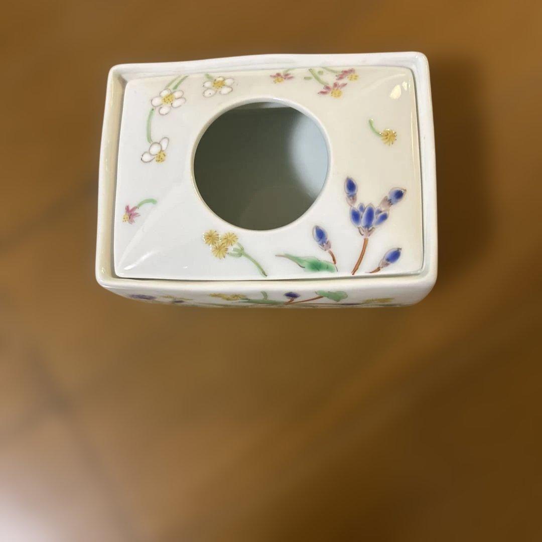 藍水　ティッシュ入れ