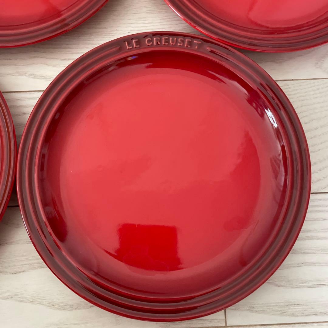 LE CREUSET 赤皿 23㎝　5枚セット