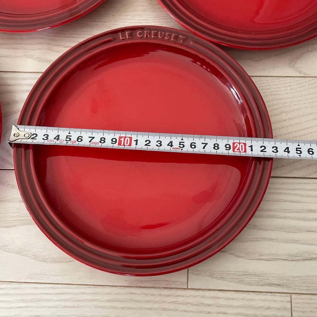 LE CREUSET 赤皿 23㎝　5枚セット