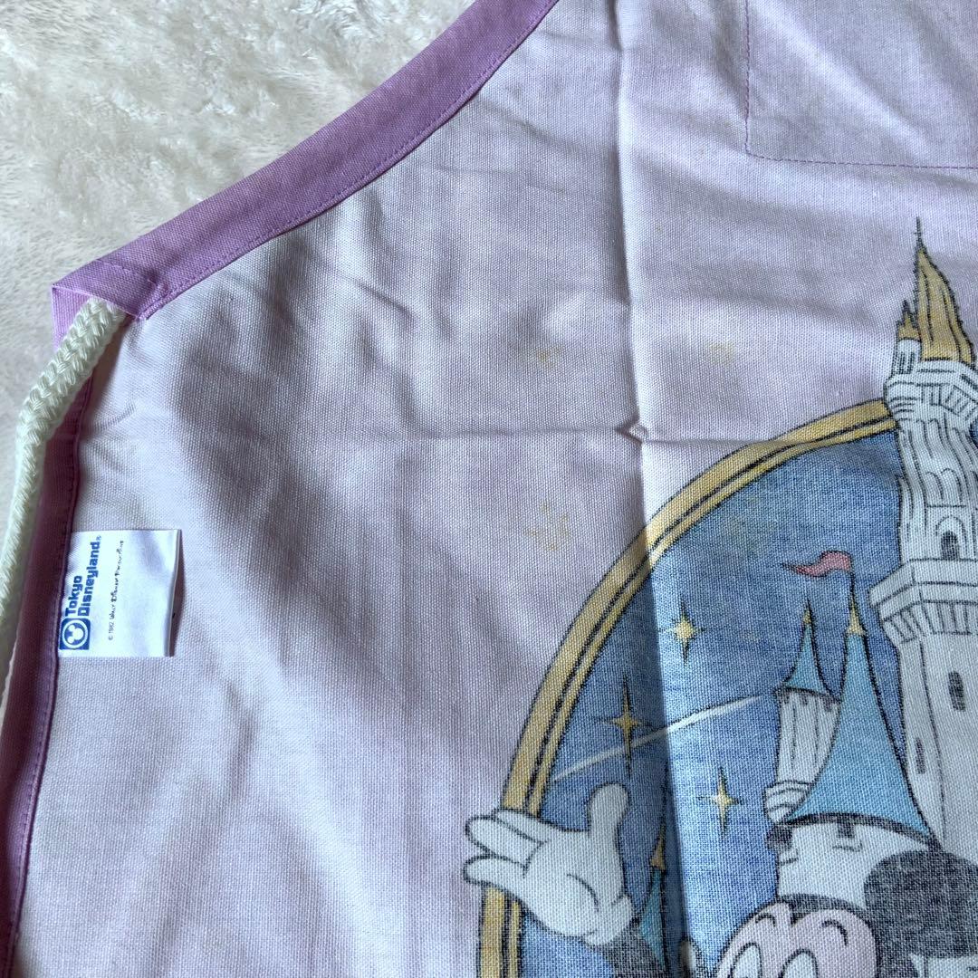 未使用★ディズニーランド開園初期★エプロン★パープル
