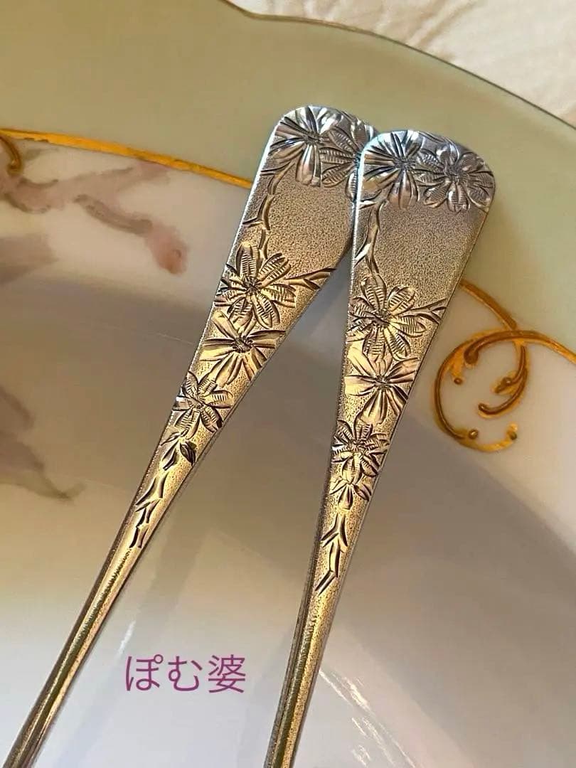 【米国／Gorham】純銀 スターリングシルバー／アイスクリームスプーン ６本