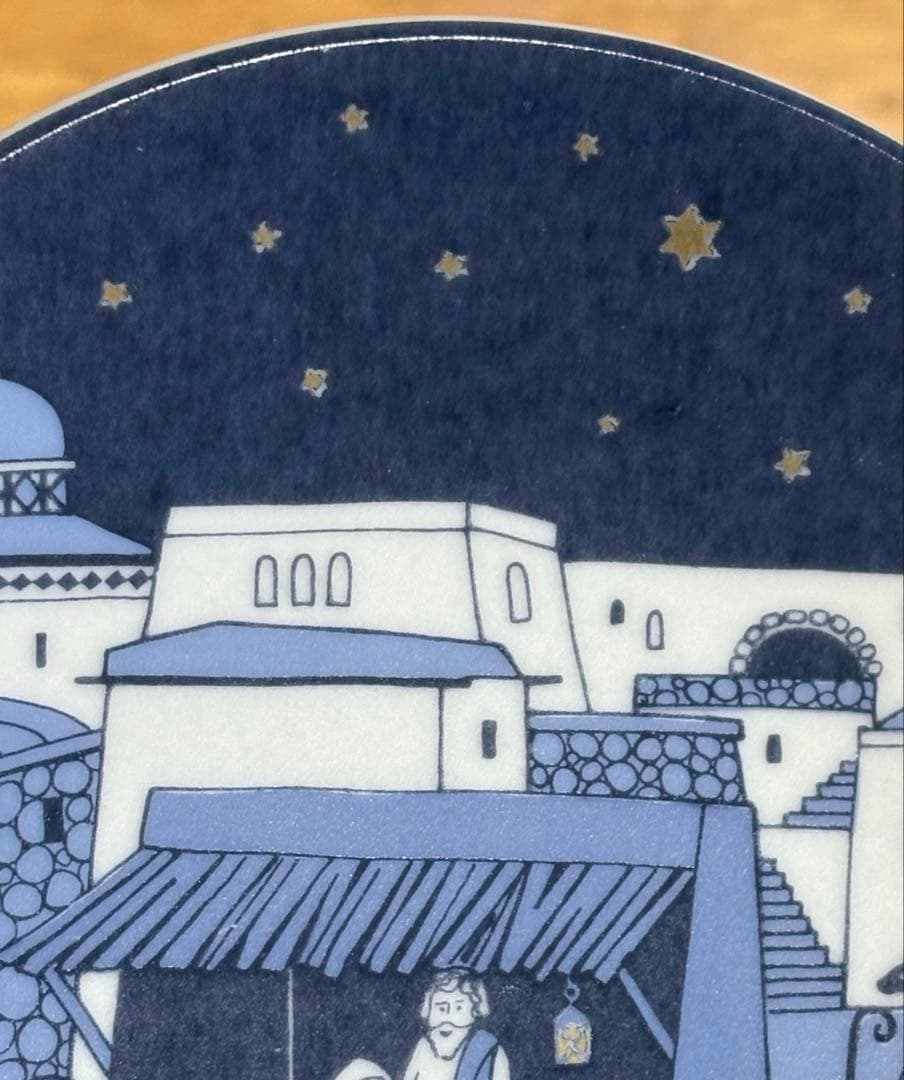 ARABIA ウオシッキネン ミニプレート \"CRIB\" キリスト降誕