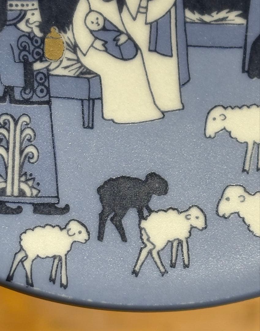 ARABIA ウオシッキネン ミニプレート \"CRIB\" キリスト降誕