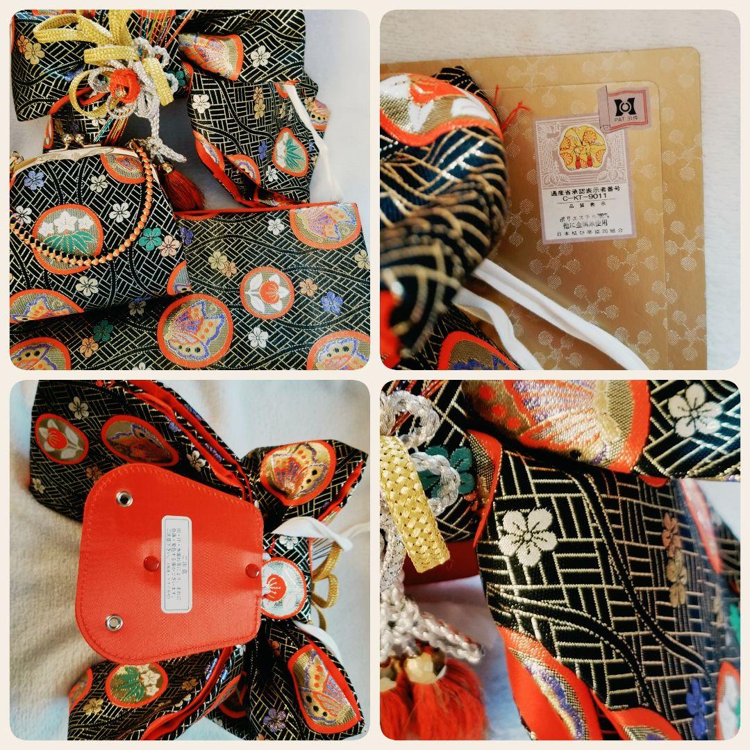 七五三 3歳 【豪華セット】着物・ はこせこセット・作り帯 ・肌襦袢・髪飾り 他