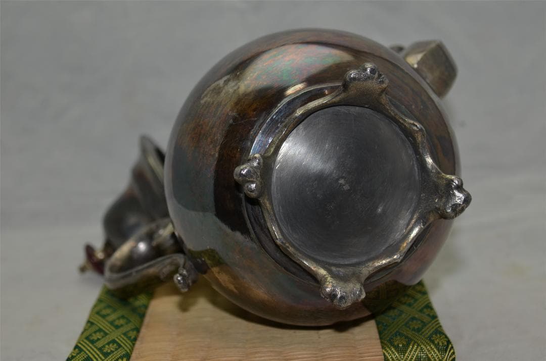 銀瓶　急須　純銀刻印