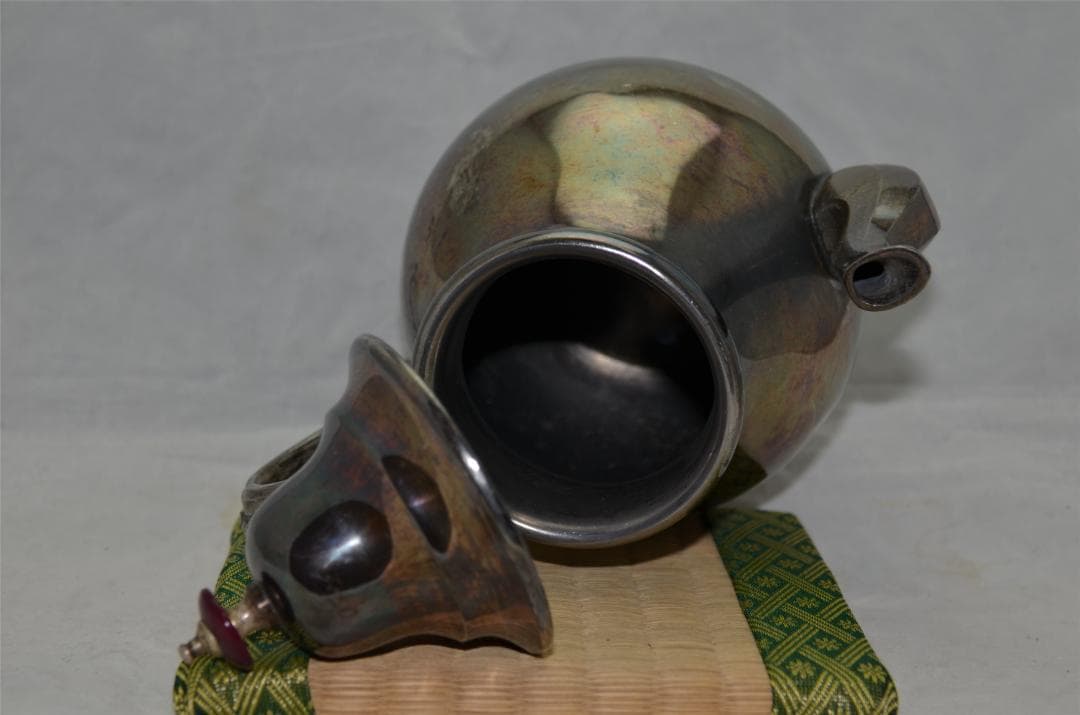 銀瓶　急須　純銀刻印