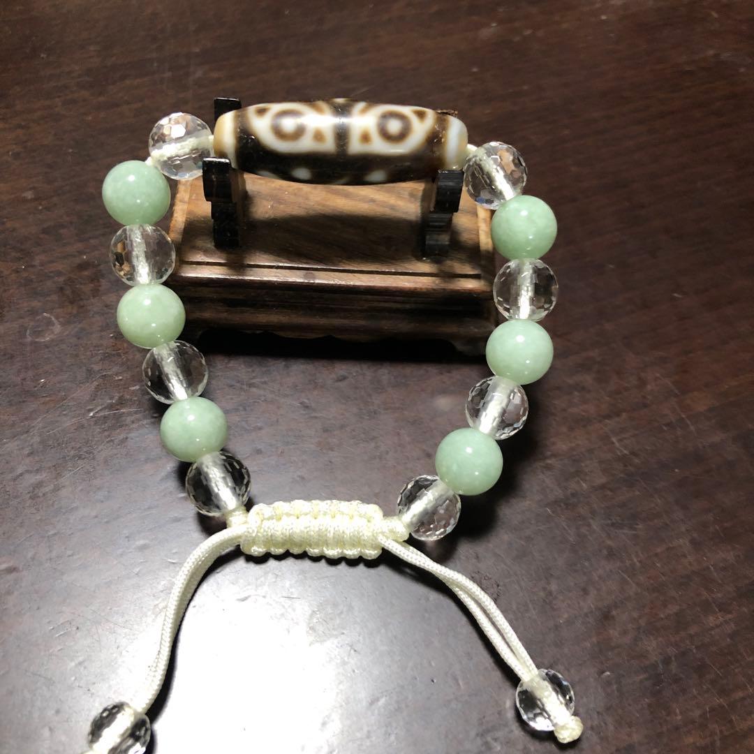 特選天珠 西蔵老礦手工伝承天珠 佛龍眼梵字如意宝珠紋、