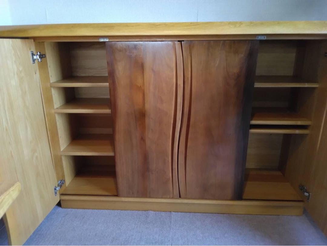 木製シンプルデザイン サイドボード 旭川家具のR工房