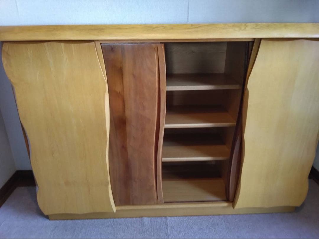 木製シンプルデザイン サイドボード 旭川家具のR工房