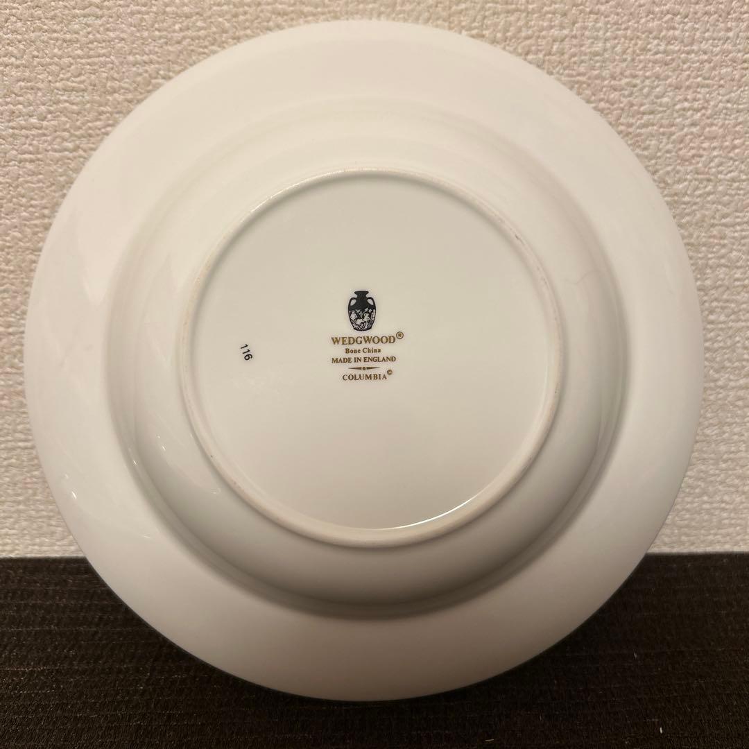 ウェッジウッド　コロンビア　パウダーターコイズ　スーププレート　ディナー