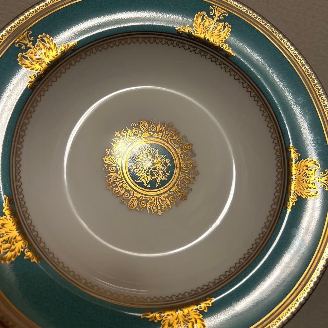 ウェッジウッド　コロンビア　パウダーターコイズ　スーププレート　ディナー