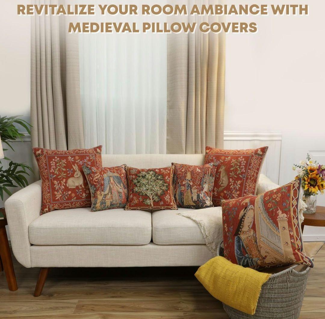 CharlotteFurnishingsジャガード織りクッションカバー