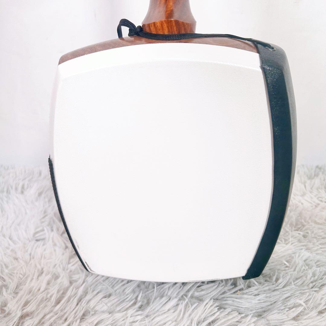 【希少】津軽三味線　花梨材　太棹　東さわり　合皮　皮破れなし