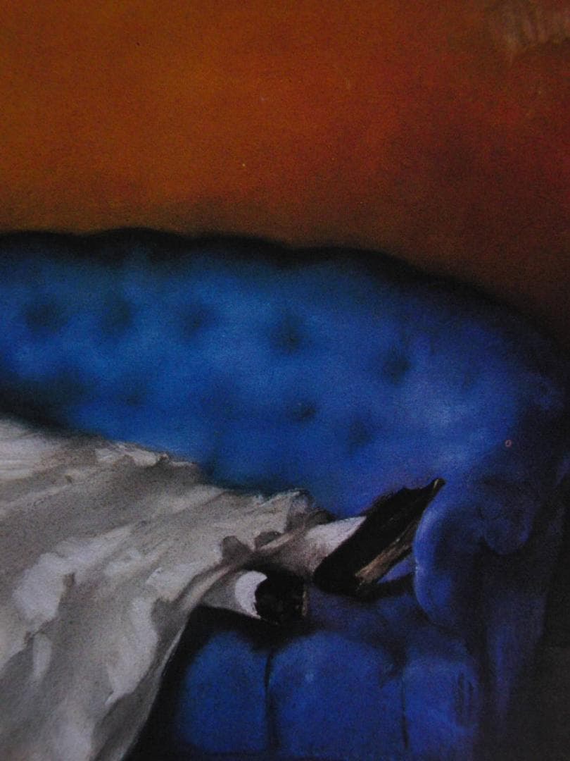 エドゥアール・マネ、【青い長椅子にすわるマネ夫人】、希少な額装用画集より