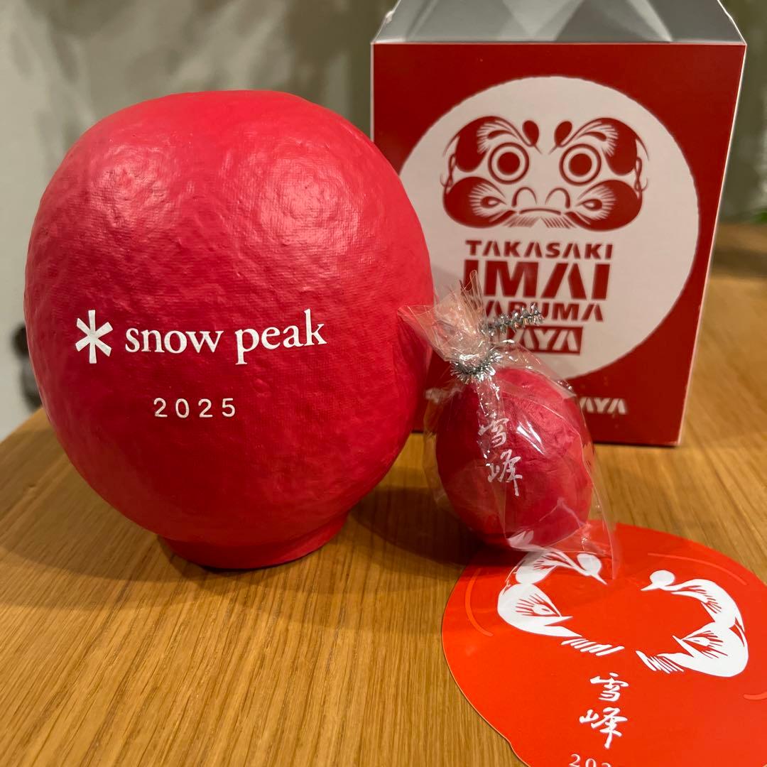 2025 スノーピーク雪峰だるま　非売品 中ダルマ 小ダルマ ステッカー
